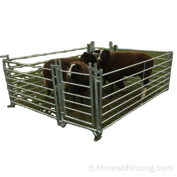 Hurdle di pecore del cancello del bestiame tubolare con loop di interblocco